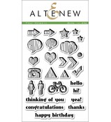 Altenew FAUX VENEER stamp set